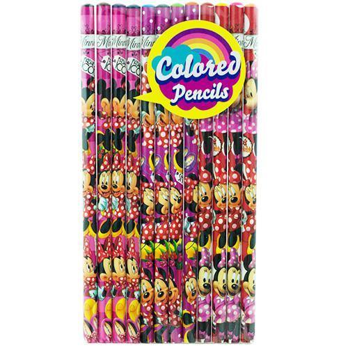 Disney Minnie Mouse 12 Colored Pencils Pack