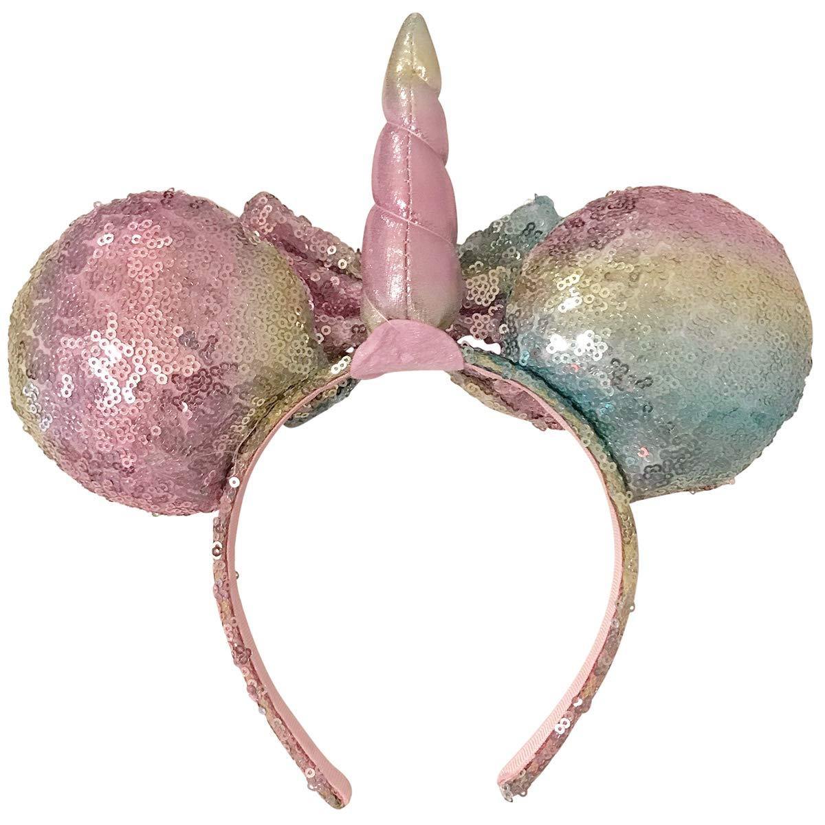 Disney Minnie Mouse Sequin Unicorn Headband Pastel