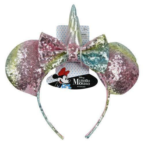Disney Minnie Mouse Sequin Unicorn Headband Pastel