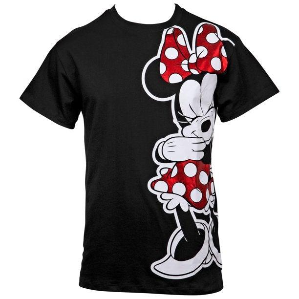 Disney Minnie Mouse Shy Expression Pose Juniors T-Shirt