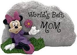 Disney Minnie World's Best Mom Garden Rock