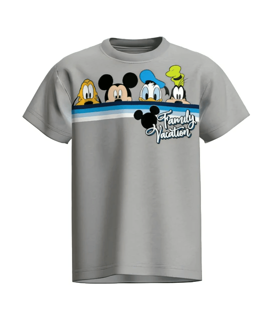 Disney Plus Size T-Shirt Vacation Pals Gray