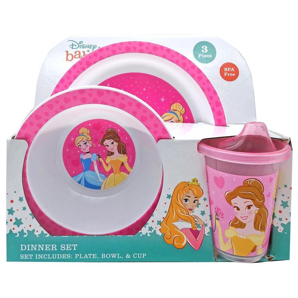 Disney Princess Dinnerware 3 Piece Set