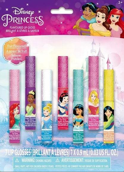 Disney Princess Super Sparkly Lip Gloss Set, 7 CT