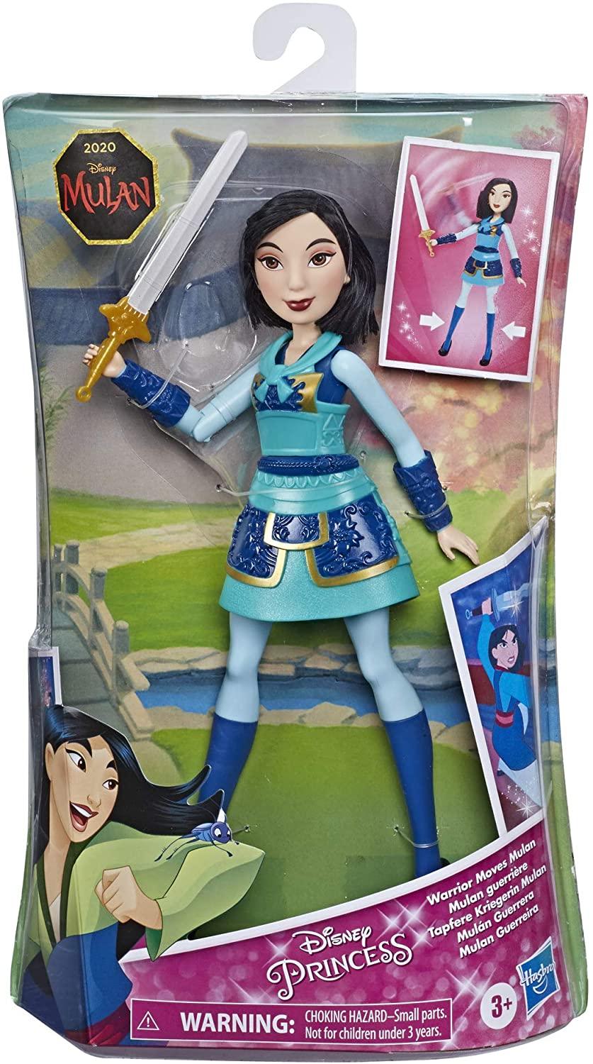 Disney Princess Warrior Mulan Doll with Sword-Swinging Action