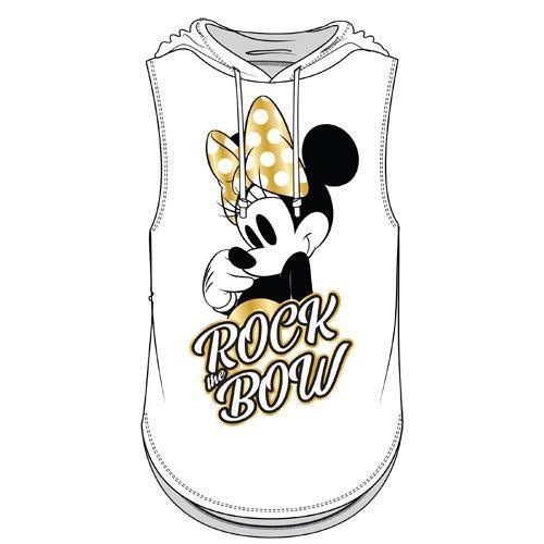 Disney Rock The Bow Junior Muscle Hoodie Tank Top