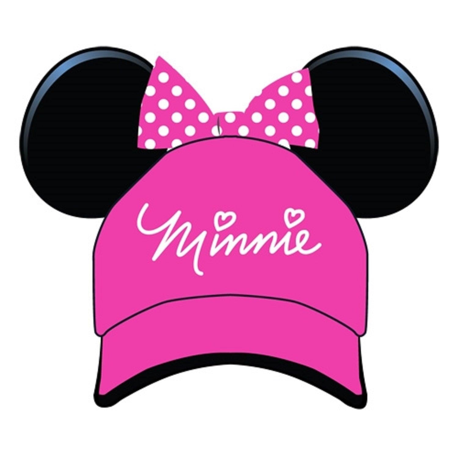 Disney Sassy Bow Girls Minnie Ears Pink Youth Hat