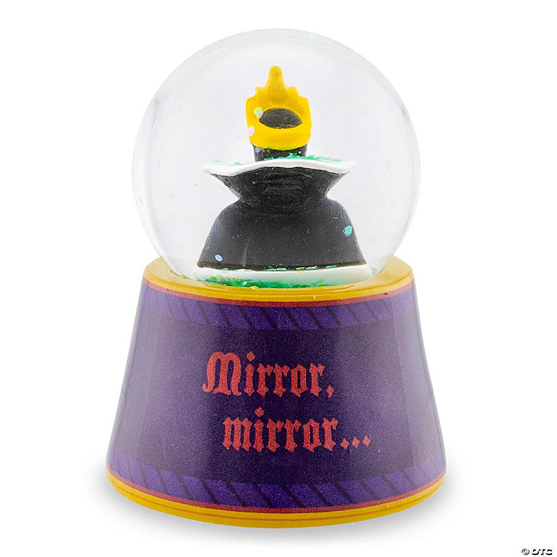 Disney Snow White Evil Queen "Mirror, Mirror" Mini Light-Up Snow Globe