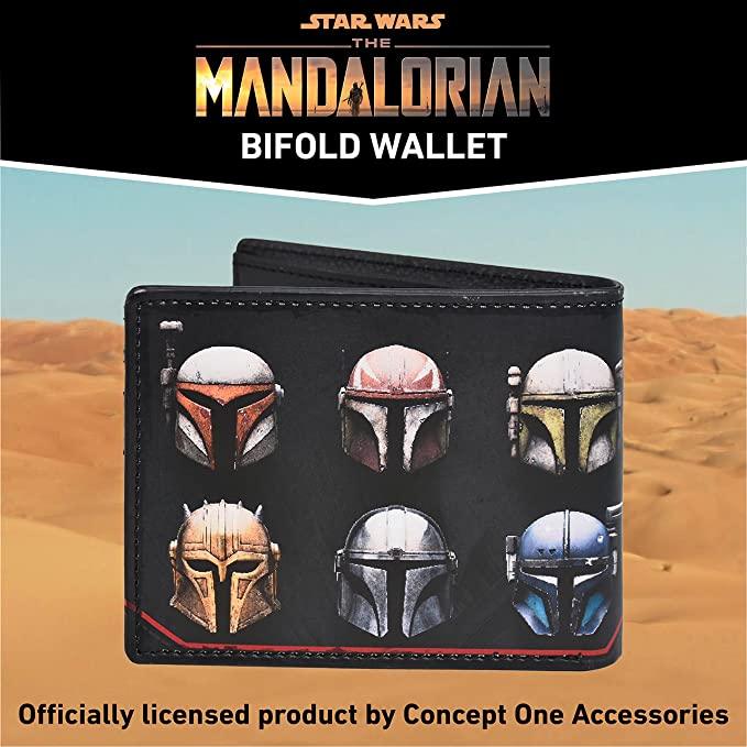 Disney Star Wars Mandalorian Slim Bifold Travel Wallet
