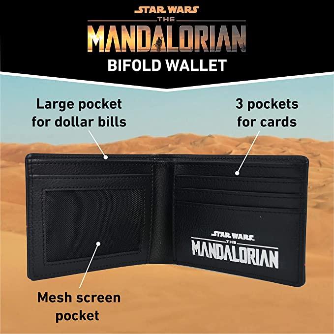 Disney Star Wars Mandalorian Slim Bifold Travel Wallet