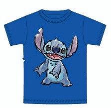 Disney Stitch T-Shirt Blue Short Sleeve