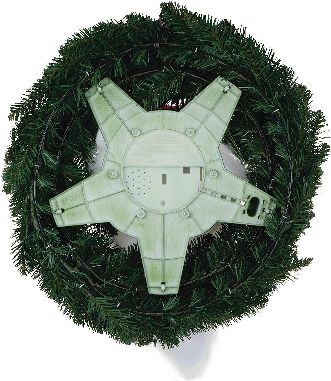 Disney Tim Burton's The Nightmare Before Christmas Jack Skellington Wreath With Light, Sound and Motion, 24"