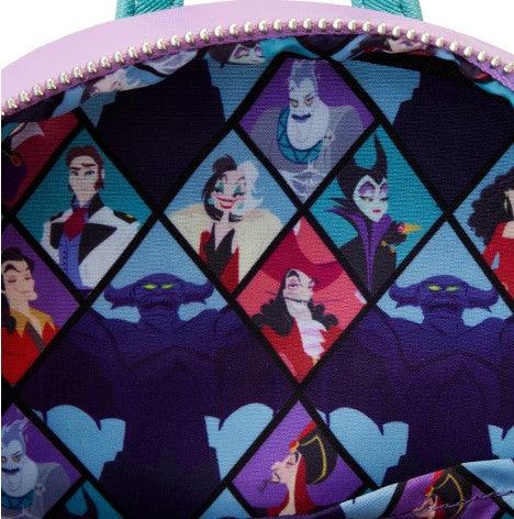 Disney Villains Color Block Triple Pocket Mini Backpack