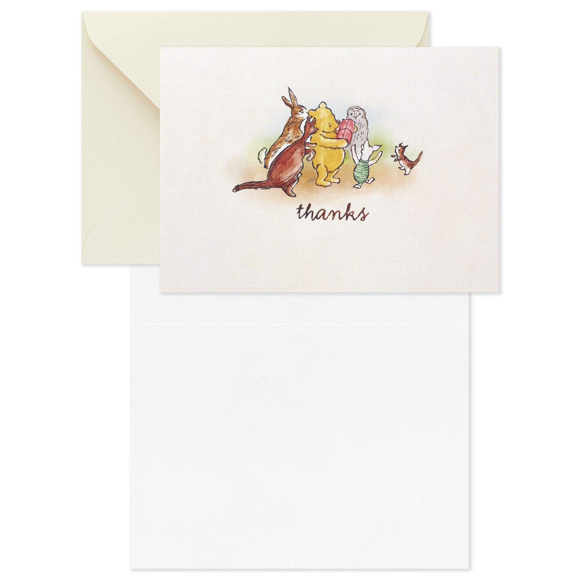 Disney Winnie the Pooh Boxed Blank Thank-You Notes, Pack of 10