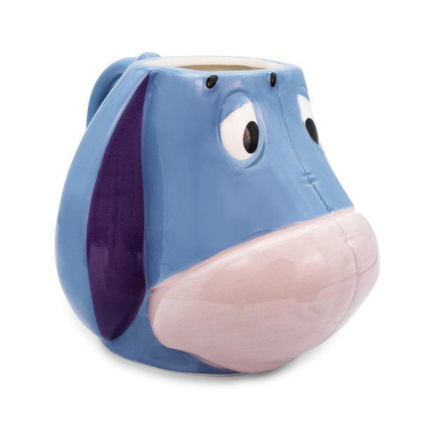 Disney Winnie the Pooh Eeyore Face Sculpted Ceramic Mug