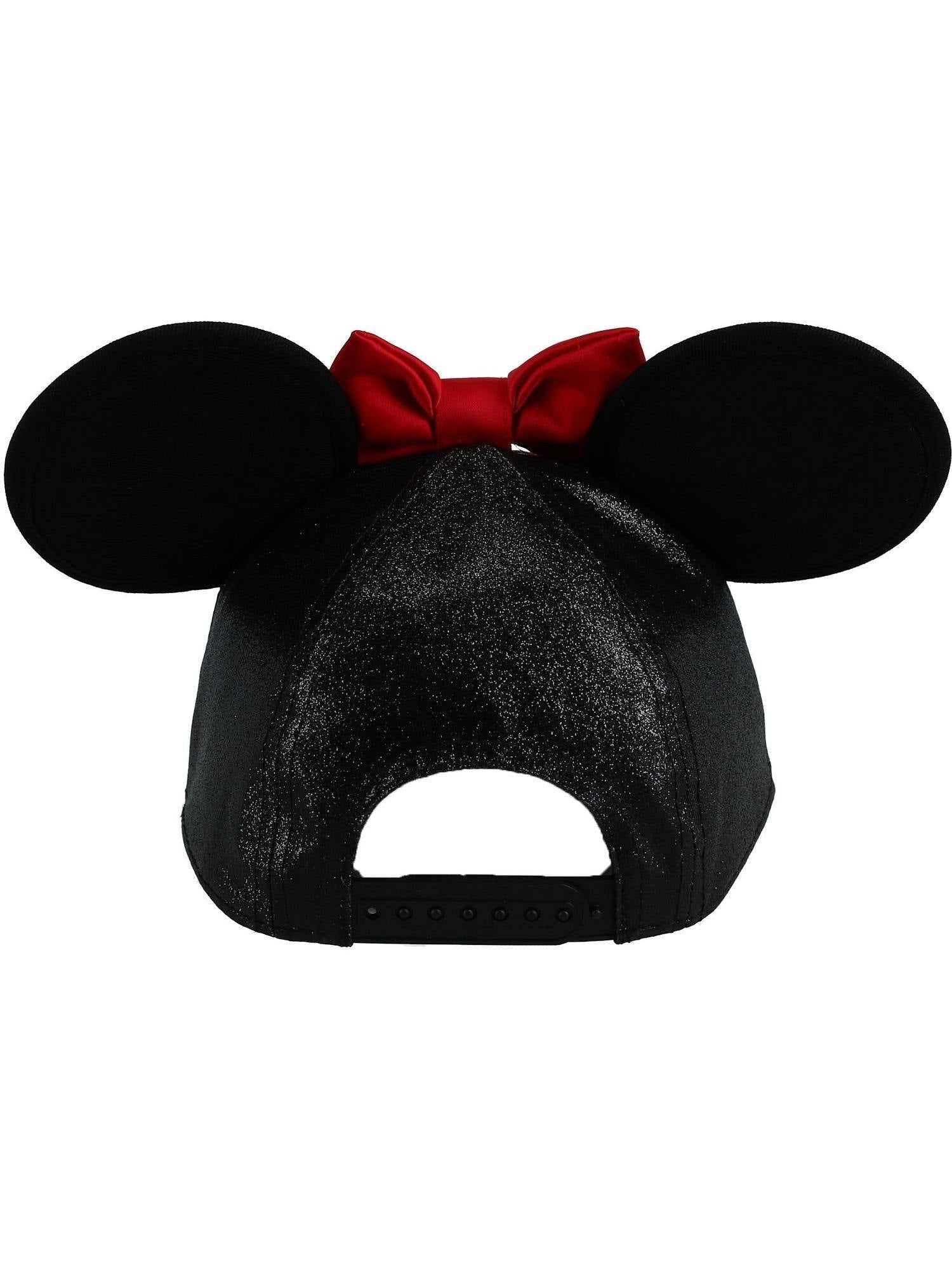 Disney Youth Minnie Glitter Ears Hat With Red Bow