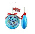 Dolphins Flat/Ball 3" Ornament