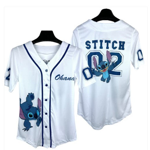 Disney Stitch Women's Junior Baseball Jersey