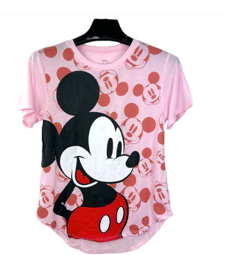 Disney Mickey Mouse Women's Pink High-Low Top