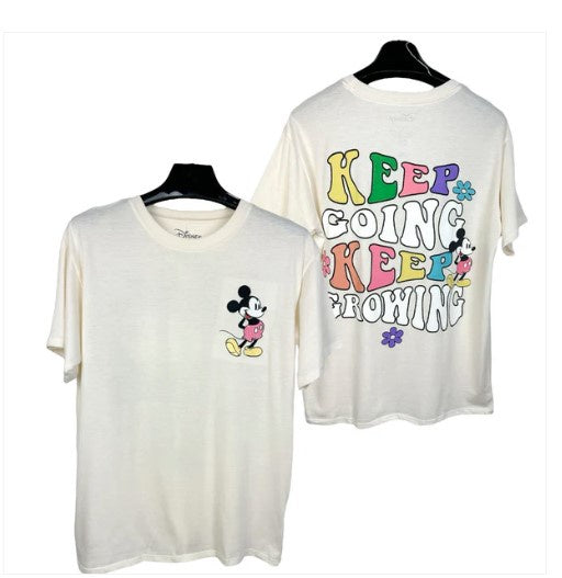 Mickey "Boyfriend" T-Shirt w/ Embroidered chest & back print