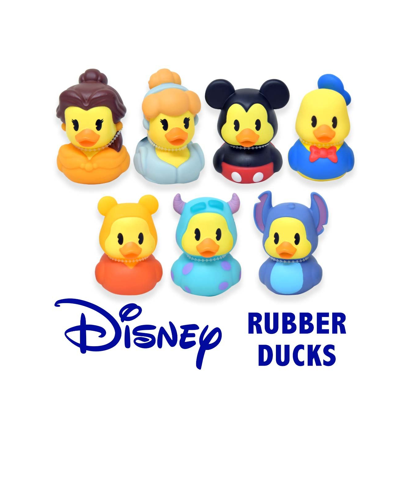 Disney Assorted Characters 2.75" Rubber Duck with hangtag