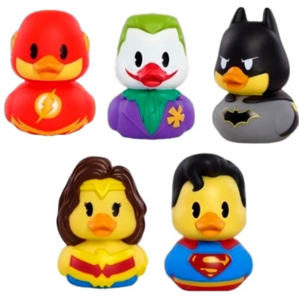 WB Superhero's Assorted Characters 2.75"Rubber Duck With Hangtag.