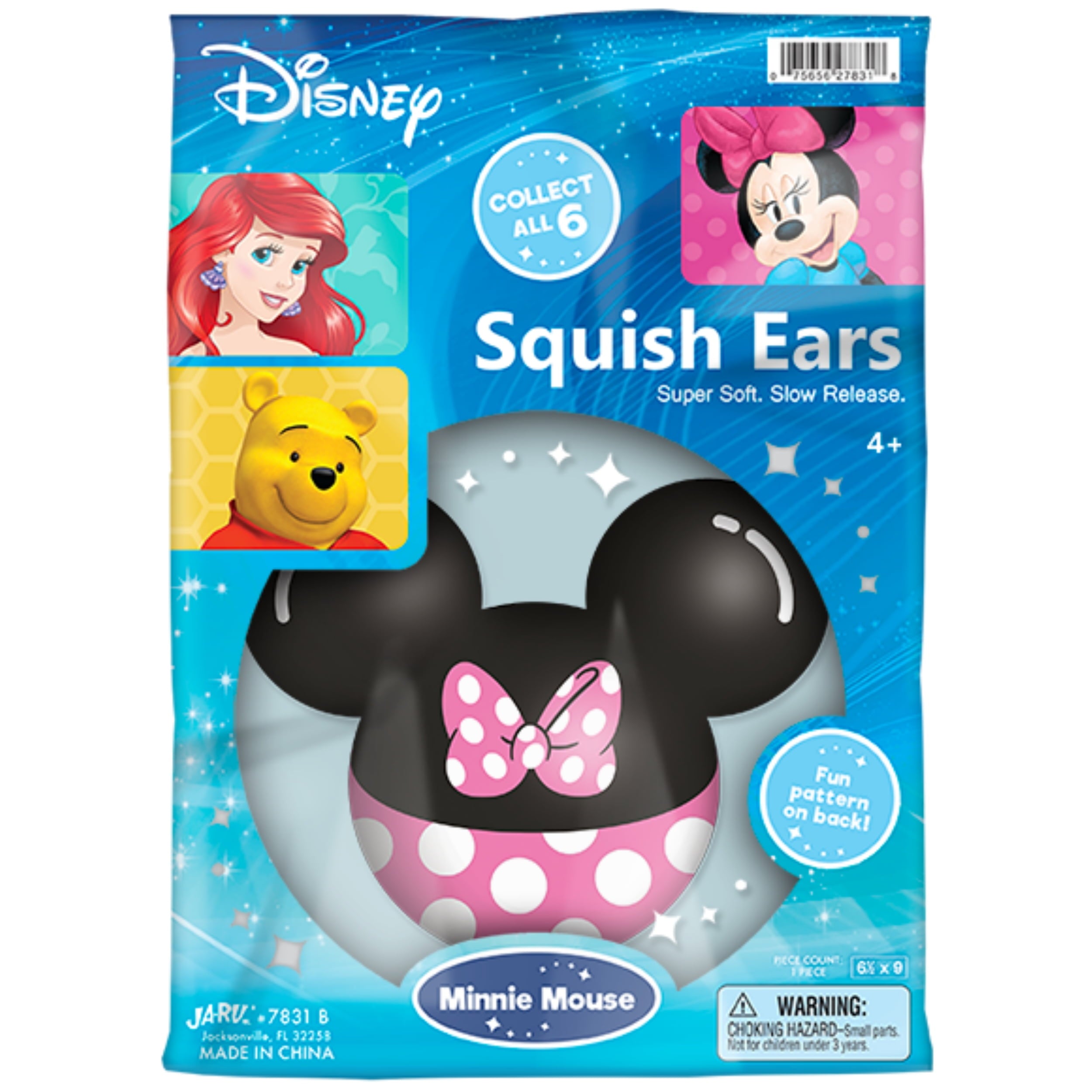 Disney Squish Ears, Slow Rise Foam, Sides, Piece, Novelty Toy
