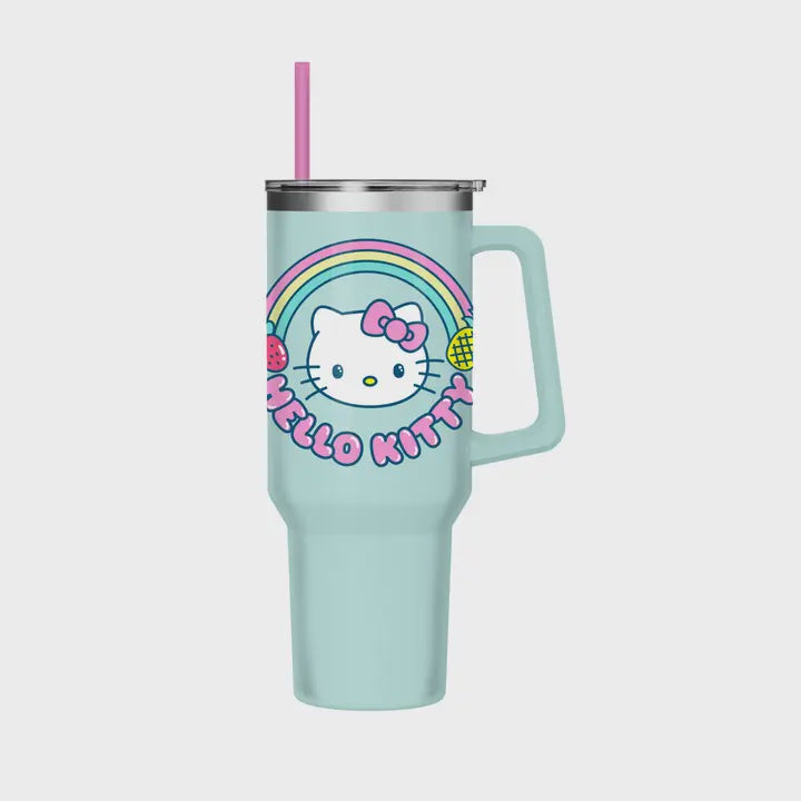 Hello Kitty Fruit Rainbow 40oz SS Tumbler w/ Handle