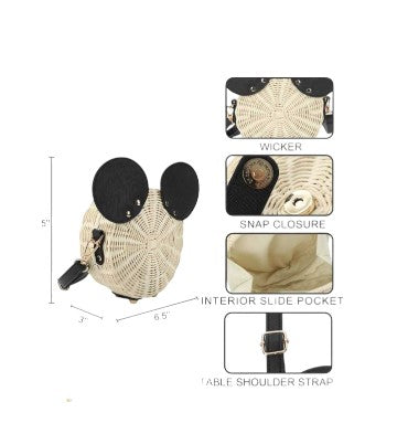 Disney Mickey Mouse Wicker Crossbody