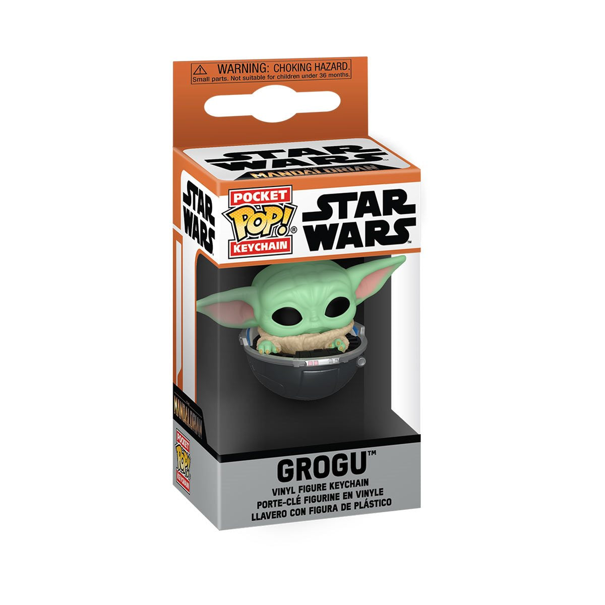 Star Wars: The Mandalorian Grogu in Hover-Pram Funko Pocket Pop! Key Chain