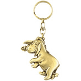 Eeyore Brass Key Ring