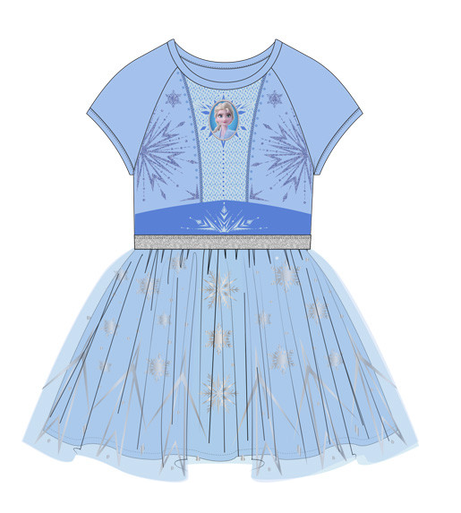 Blue Tile Elsa Toddler Girl Cosplay Dress