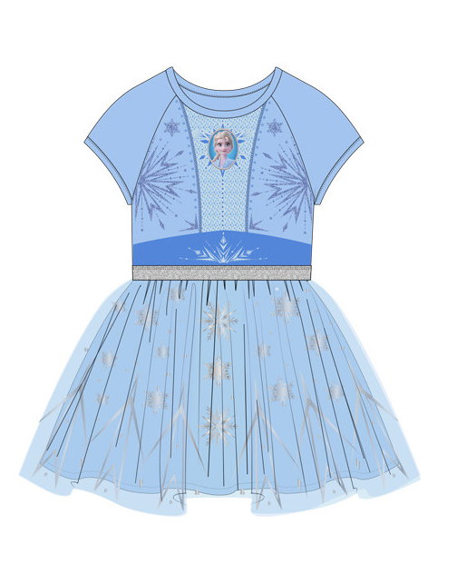 Girl's Disney Elsa Princess Cosplay Tutu Dress - Blue - Small Girl's Disney Elsa Princess Cosplay Tutu Dress - Blue - Small