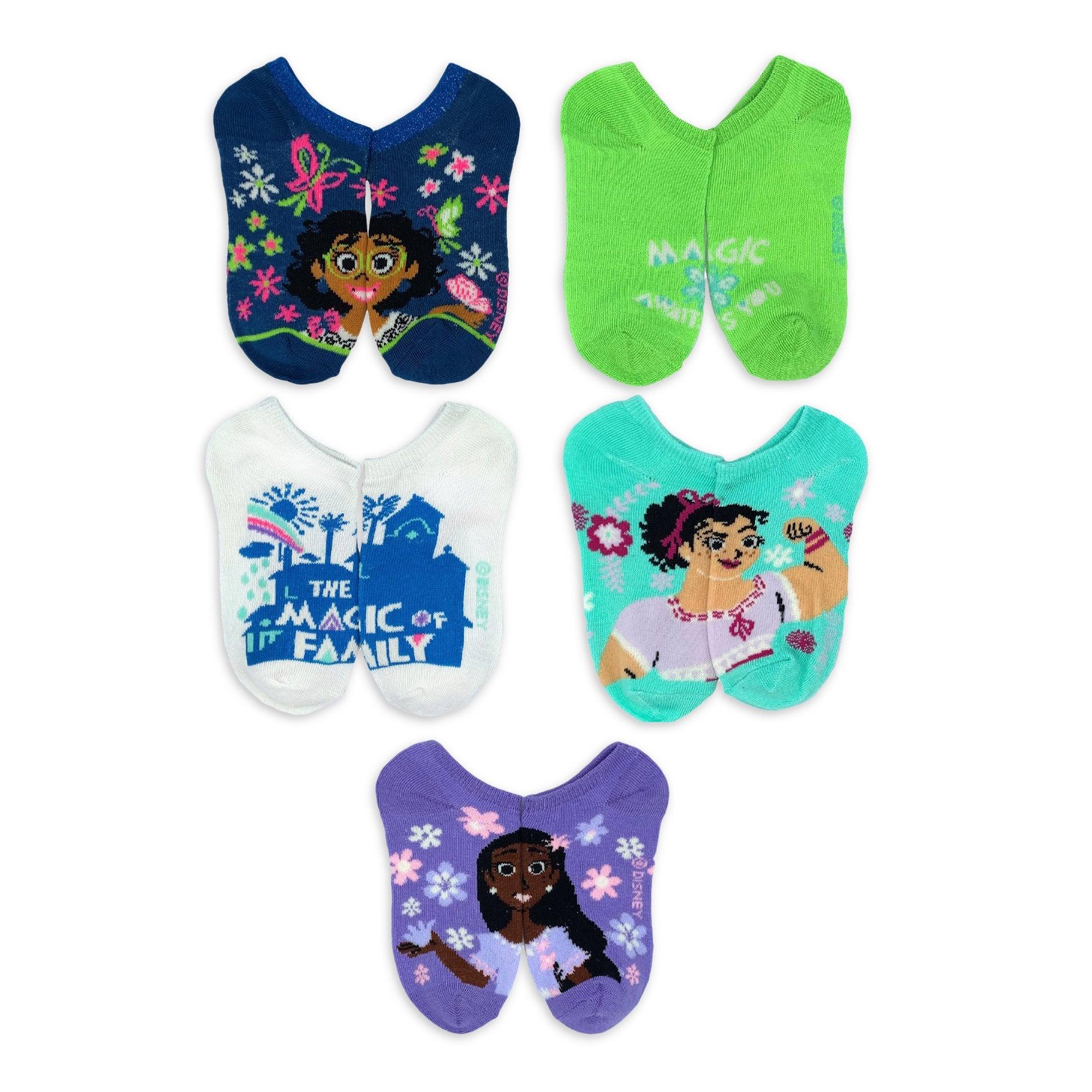 Encanto 5pk Ankle Socks Size 6-8.5