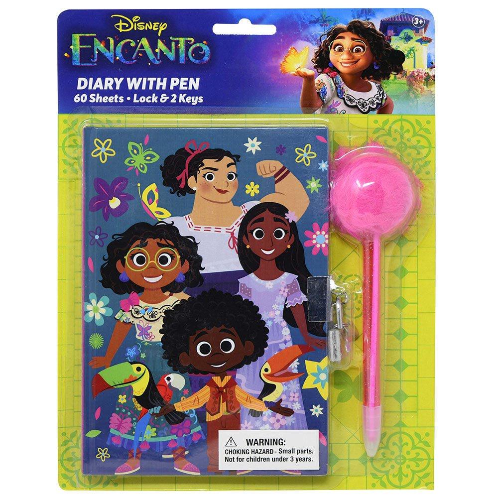 Encanto Diary with Pom Pen on Card