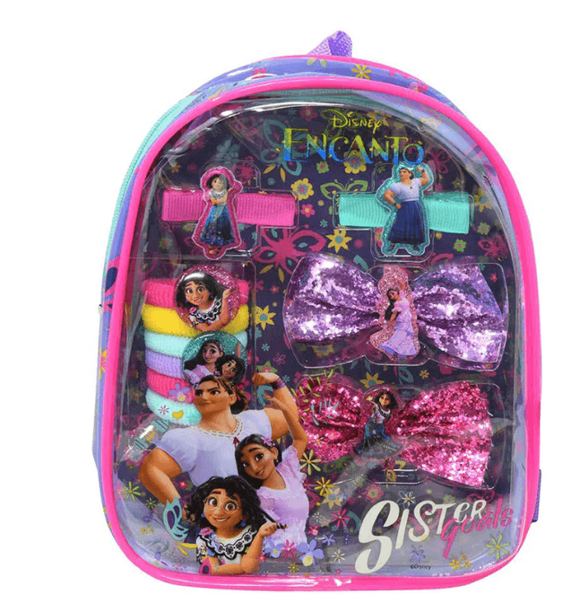 Encanto Hair Accessory Small Backpack 10Pc Set