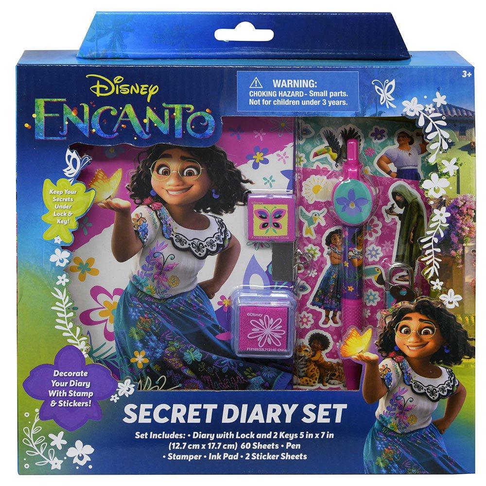 Encanto Secret Diary 60 Sheets in Box Set, Diary with Lock and 2 Keys