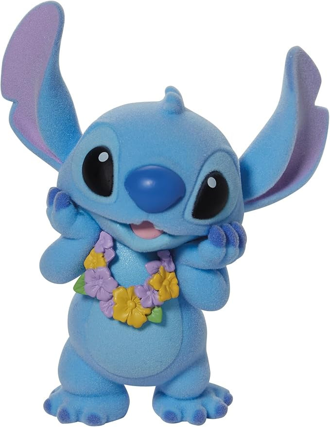 Disney Stitch Hawaiian Flocked Figurine