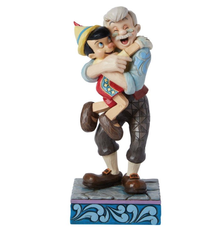 Geppetto & Pinocchio Hugging Figurine