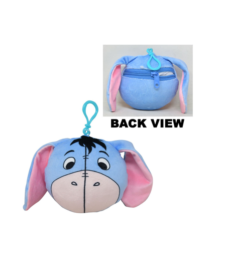 Eeyore 6" Plush Head Zipper Pull