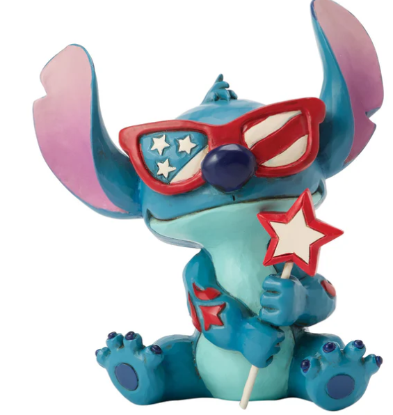 Disney Stitch Patriotic Mini Figurine