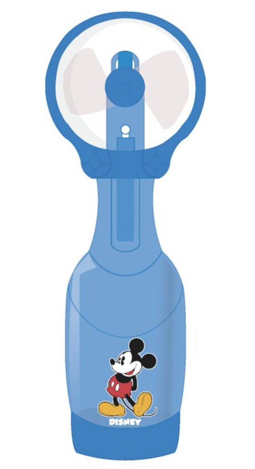 Classic Mickey Squeeze Breeze Spray Fan, Blue