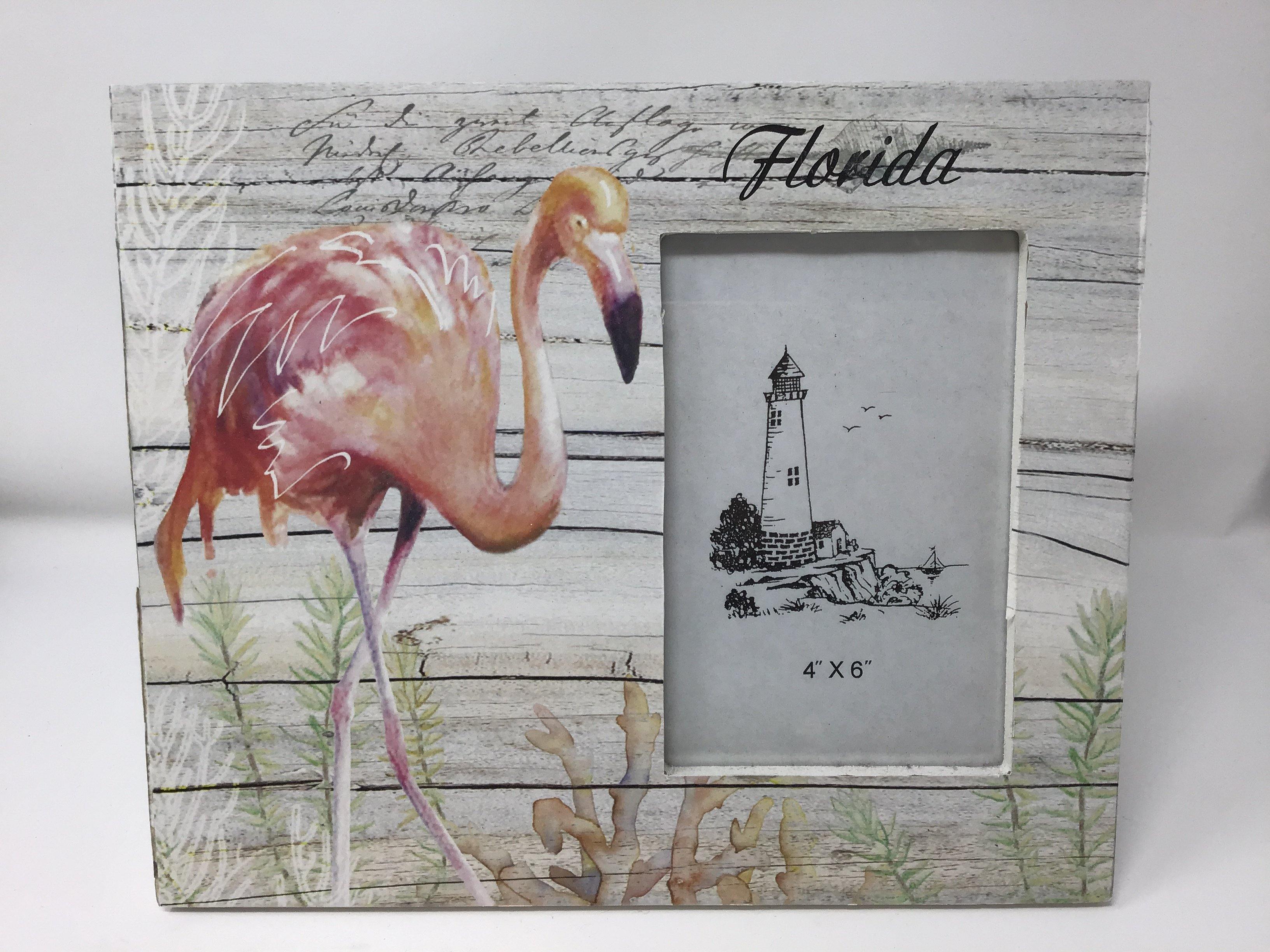 Flamingo Florida Photo Frame 4X6"