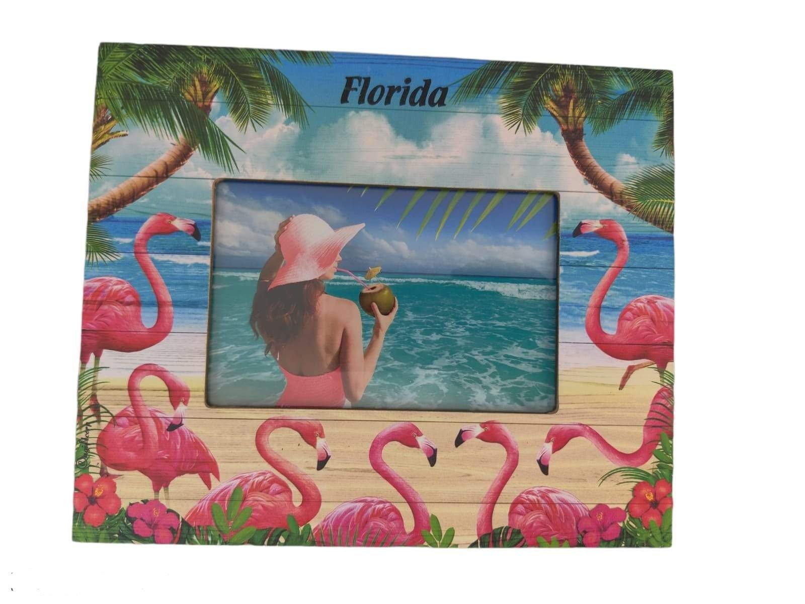 Flamingos Florida Photo Frame 4x6"