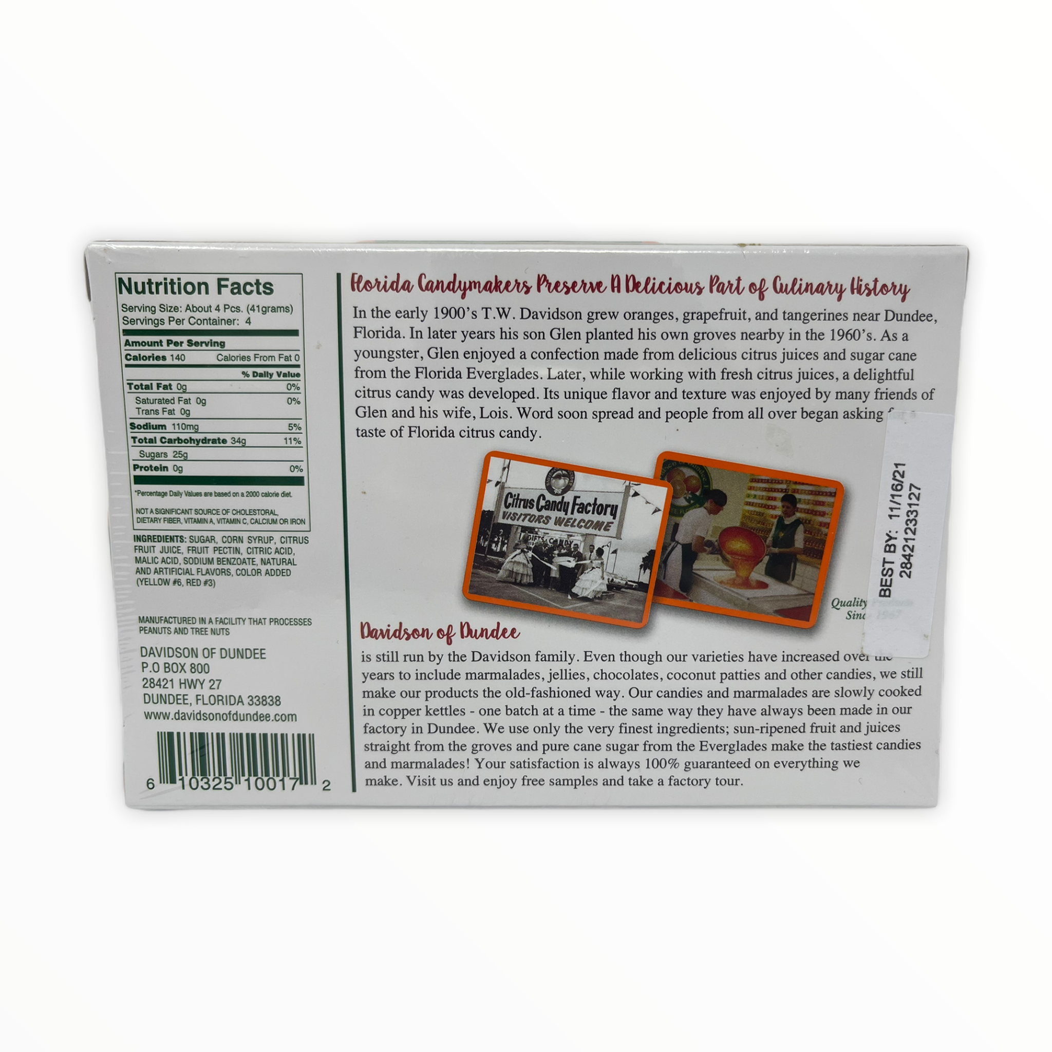 Florida Citrus Candy - Tangerine 6oz