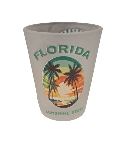 Florida Palm Tree Sunshine City Shot Glass