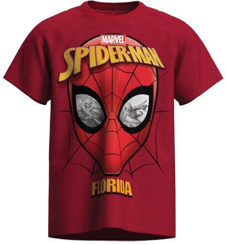 Florida Spiderman Eyes Adult Tee Shirt