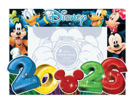 2026 Mickey&Friends Big Number Picture Frame 4x6