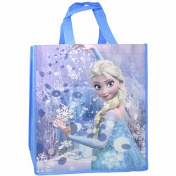 Frozen Large Eco Friendly Non Woven Tote bag with Hangtag