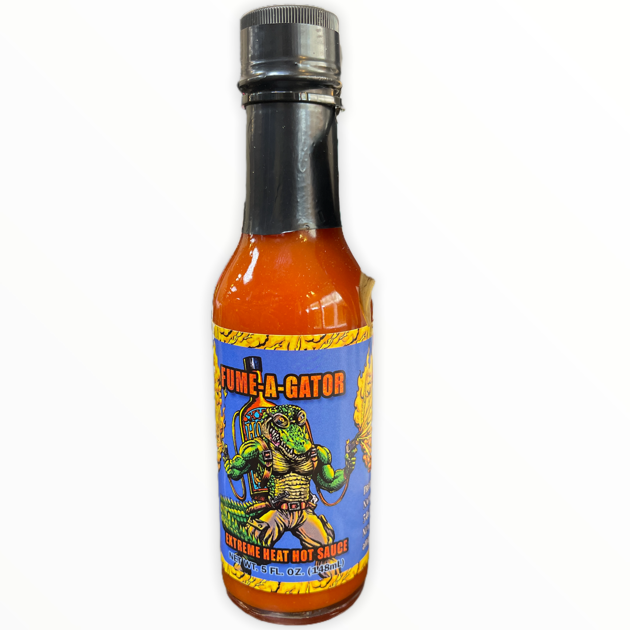 Fume-A-Gator, Cajun Hot Sauce with Gator Claw Key Chain